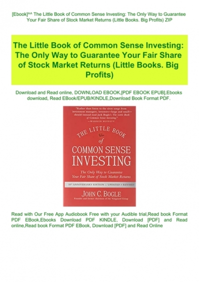 little book of common sense investing epub format