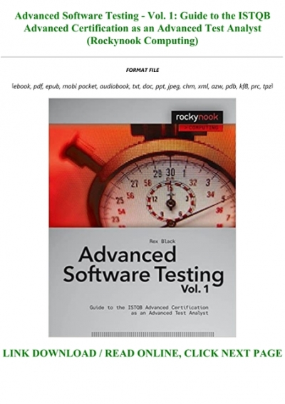 advanced software testing vol 1 pdf download
