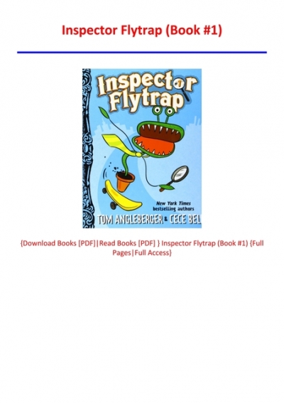 Inspector Flytrap PDF Free Download