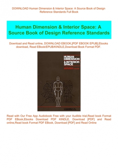 Restriction passenger Credentials DOWNLOAD Human Dimension &amp;amp;amp; Interior Space A Source Book of  Design Reference Standards Full Book