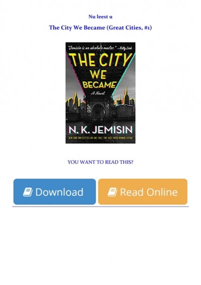 Get e-book The city we became by nk jemisin No Survey