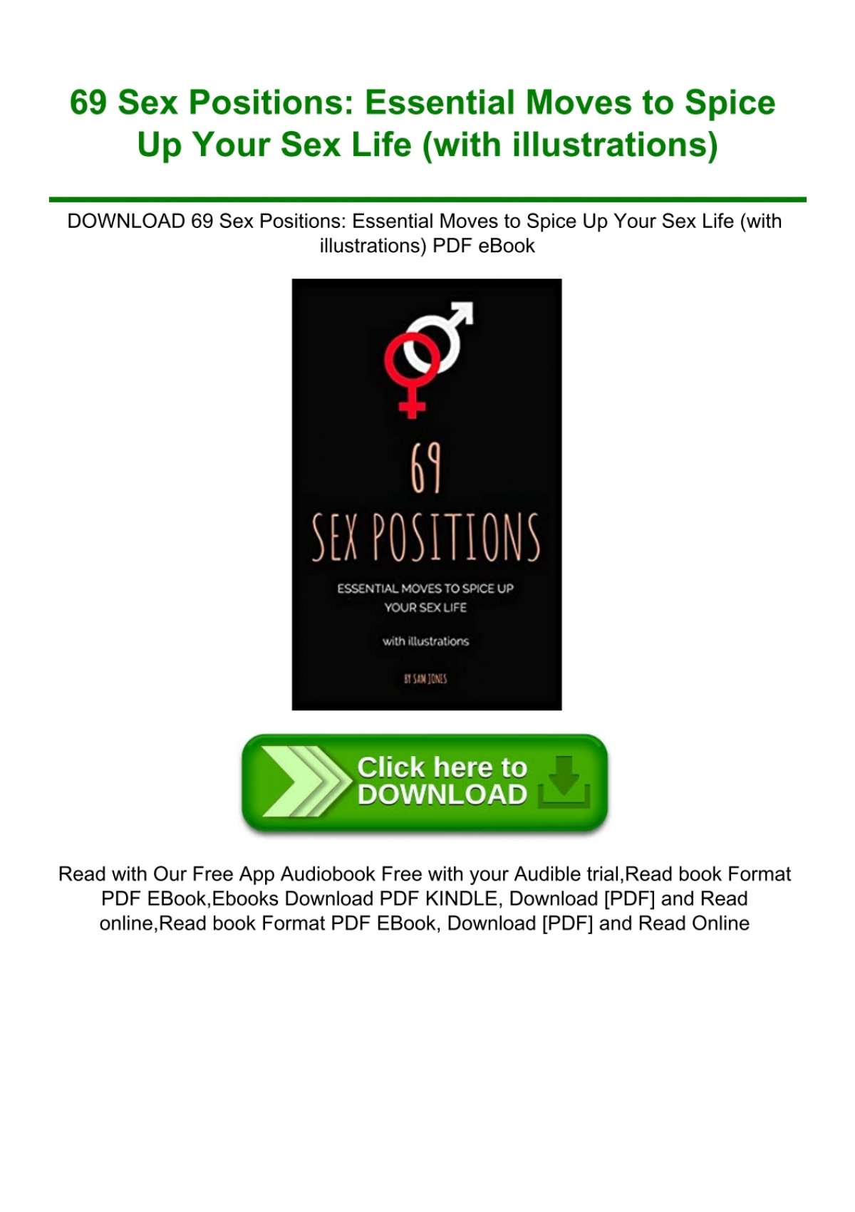 Download 69 Sex Positions Essential Moves To Spice Up Your Sex Life With Illustrations Pdf Ebook