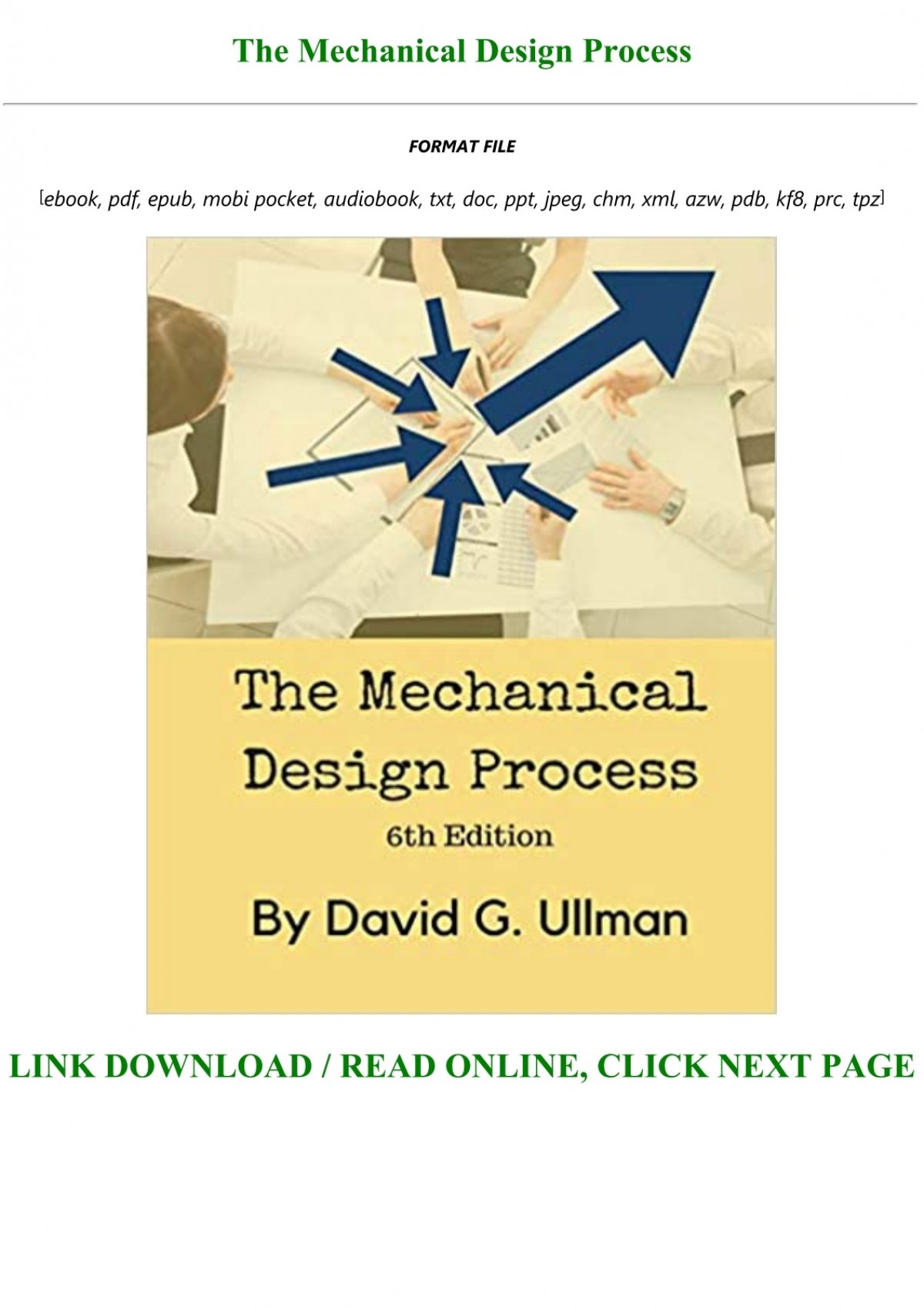 the mechanical design process download