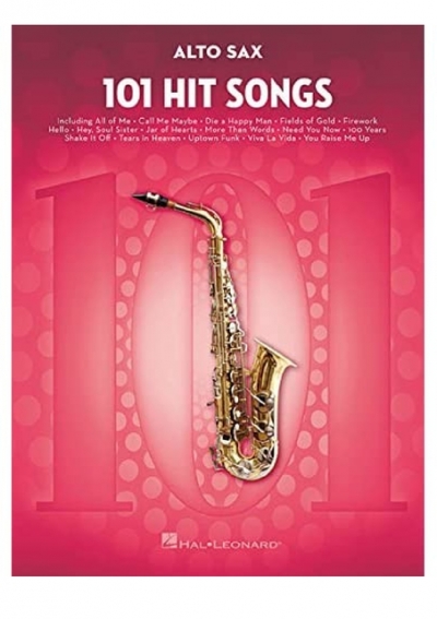 101 Hit Songs For Alto Saxophone Instrumental Folio