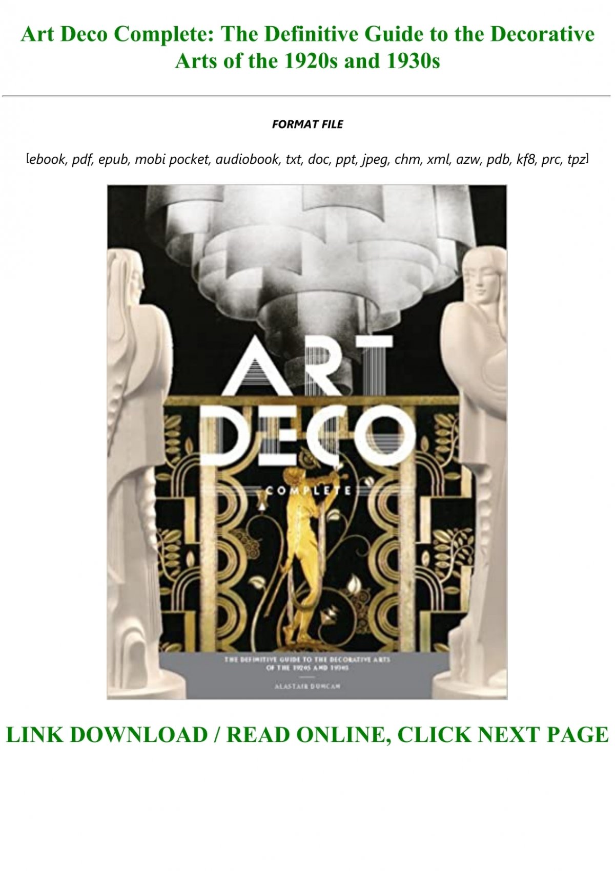 Art Deco Complete: The Definitive Guide to the Decorative Arts of the 1920s  and 1930s