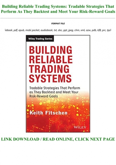 Building Reliable Trading Systems PDF Free Download