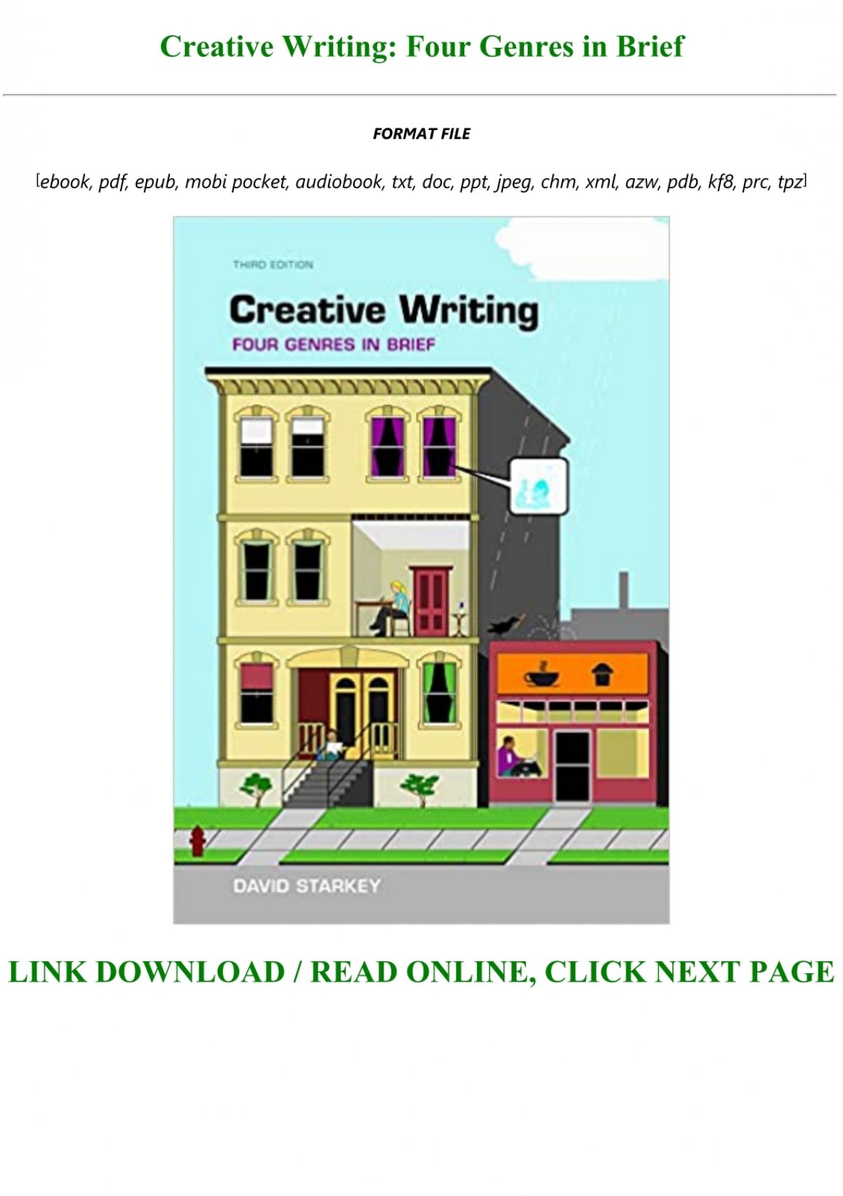 creative writing four genres in brief 2nd edition pdf