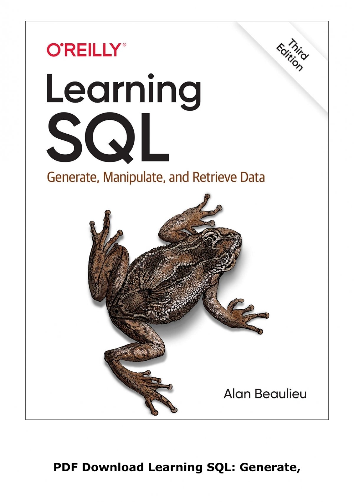 PDF Download Learning SQL: Generate, Manipulate, and Retrieve Data Full