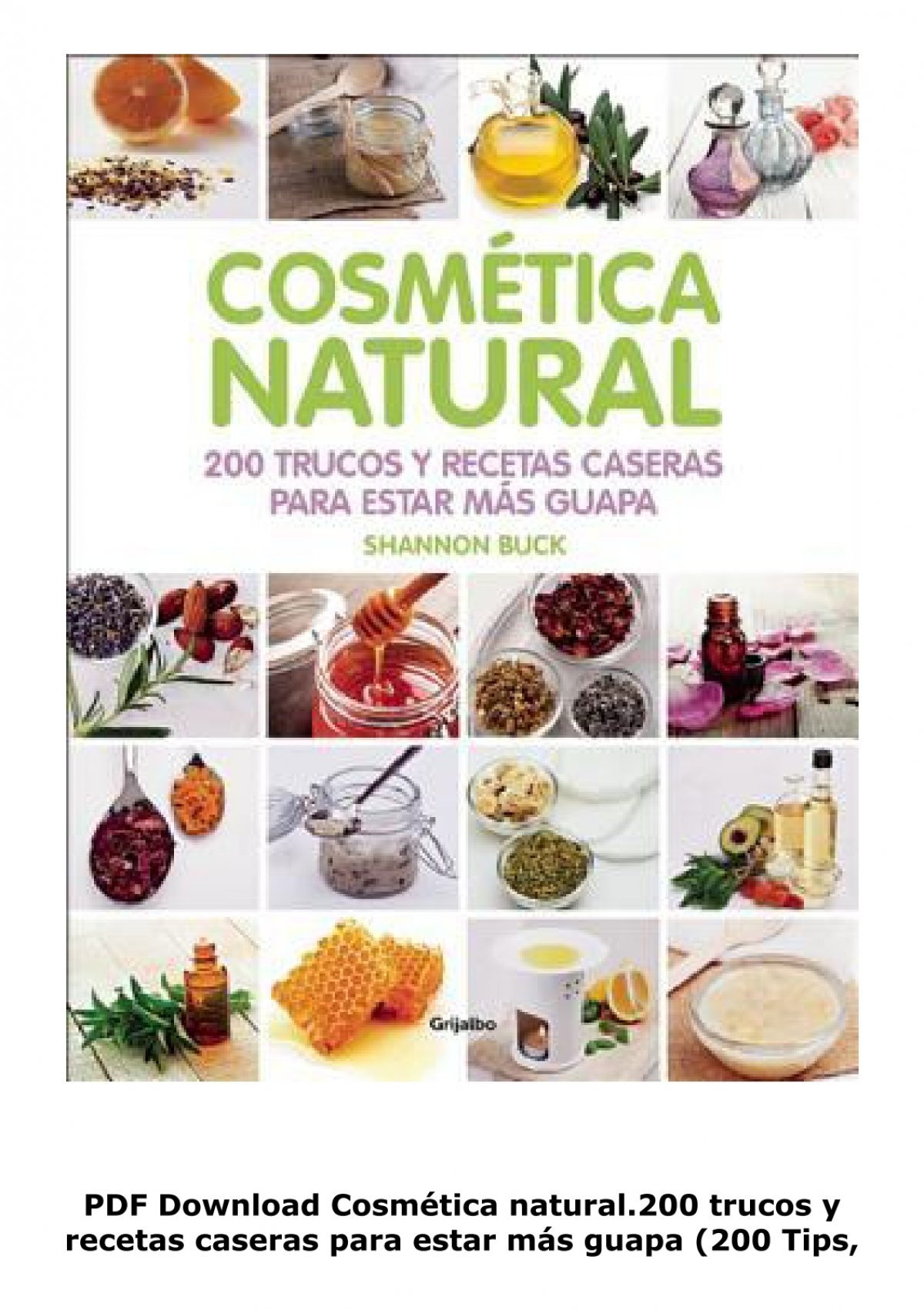 Arriba 93+ imagen cosmetica natural recetas pdf