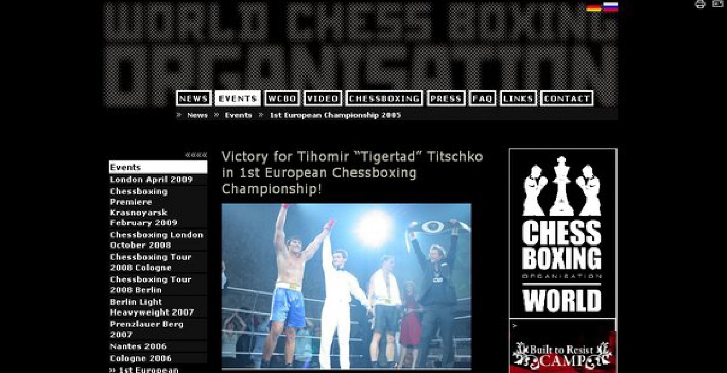Calaméo - The First European Chess Boxing Champion FIDE Master Tihomir  Dovramadjiev Bulgaria - Links to RBB TV, EUROSPORT, LOS ANGELES TIMES,  CHESSBASE, DIE WELT, ZEIT