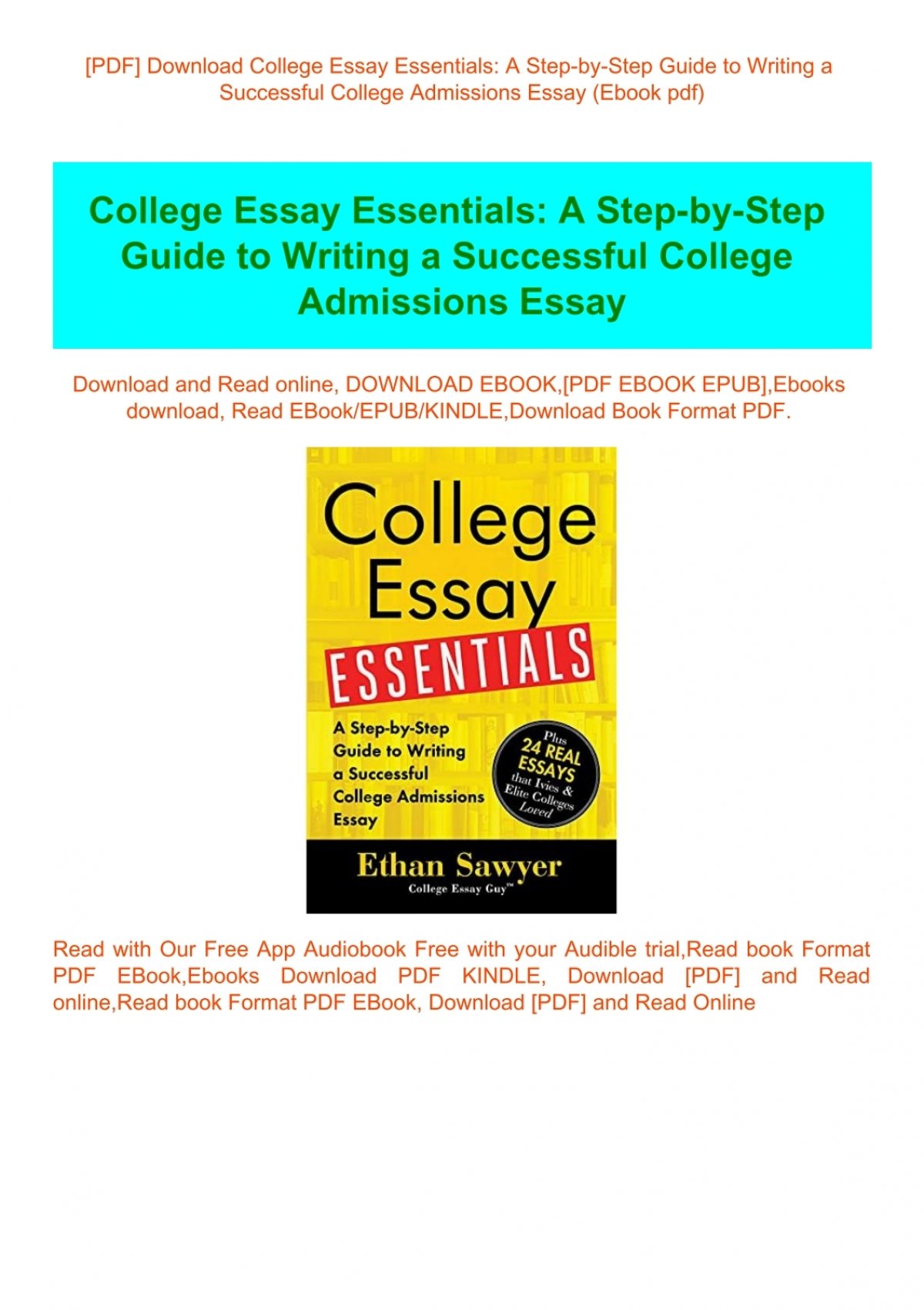 essay essentials pdf