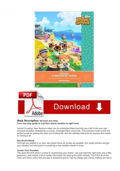 Full Book] PDF Download Animal Crossing: New Horizons Official Companion  Guide by Future Press