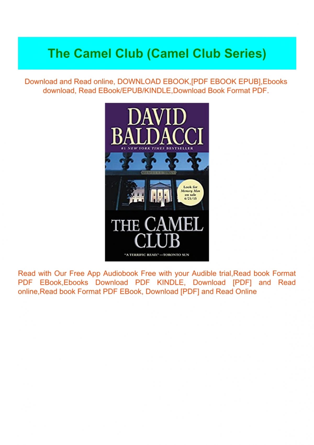 camel club book review