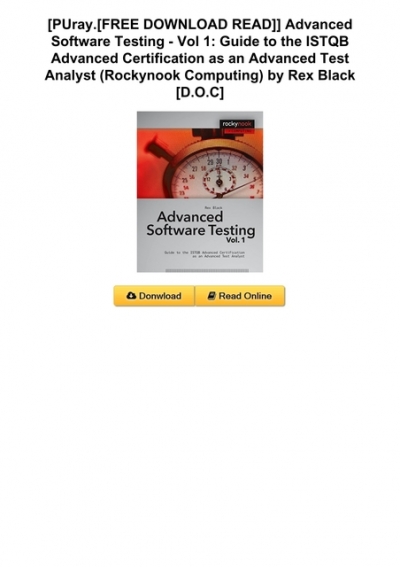 advanced software testing vol 3 pdf free download