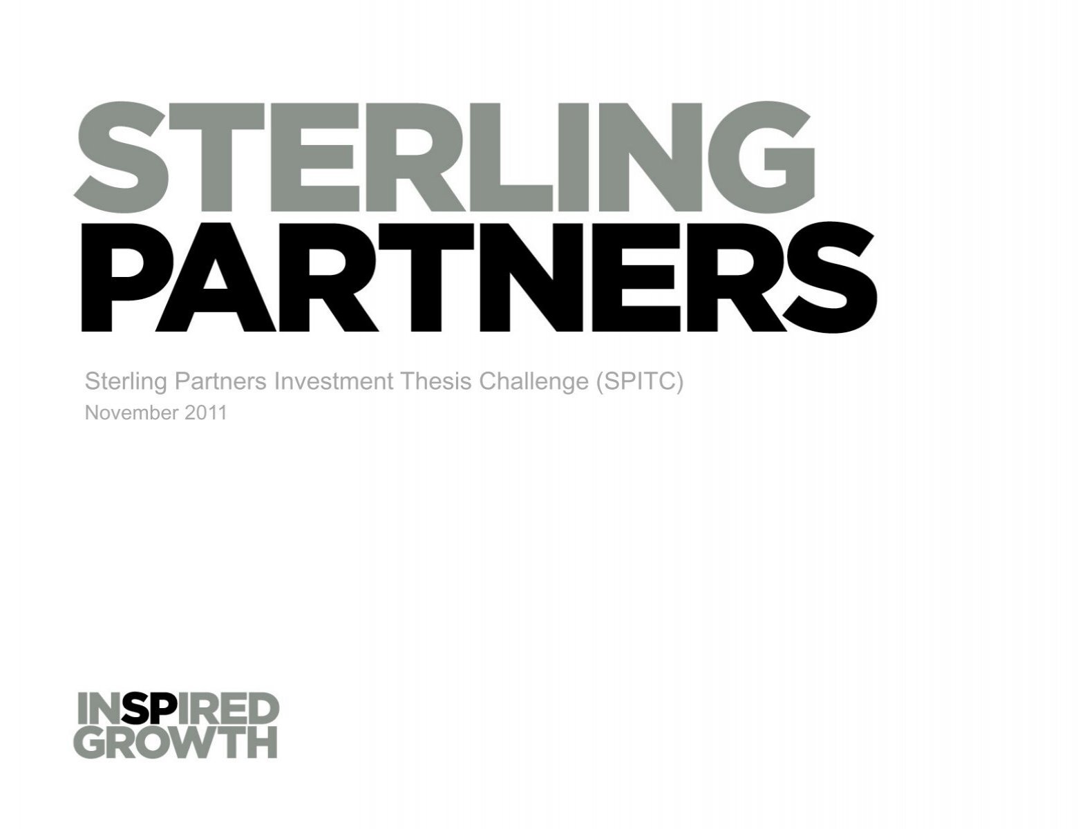 sterling partners investment thesis challenge