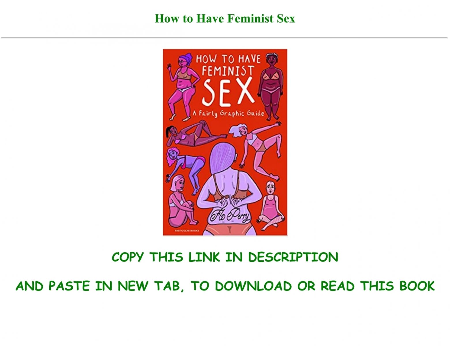 [get] Pdf How To Have Feminist Sex Full Pdf