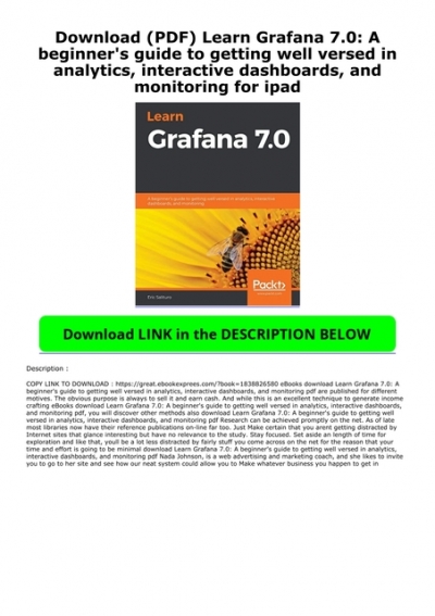 learn grafana 7.0 pdf download