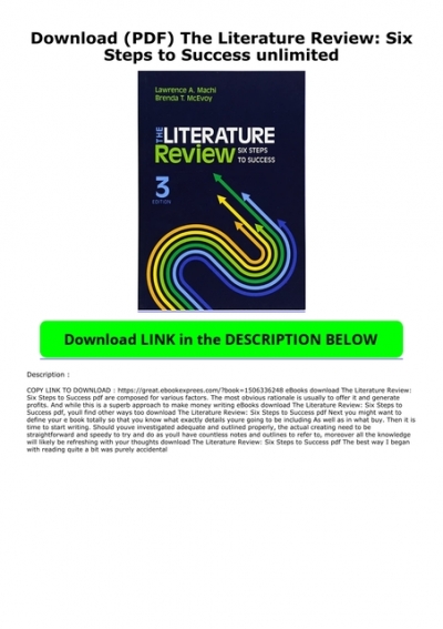 the literature review six steps to success fourth edition