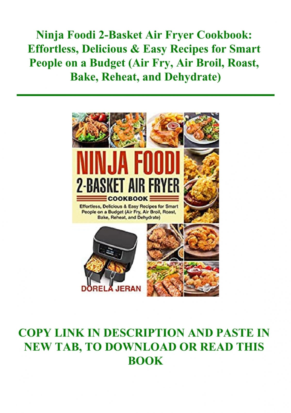 Ninja Foodi 2-Basket Air Fryer Cookbook: 1000 Days Simple & Delicious  Recipes for Your Friends and Family