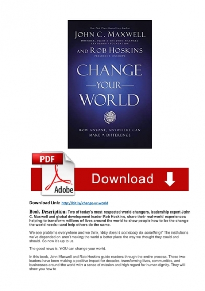 being you changing the world pdf free download