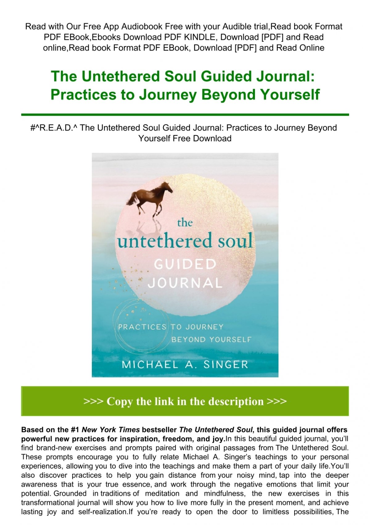 the untethered soul pdf online