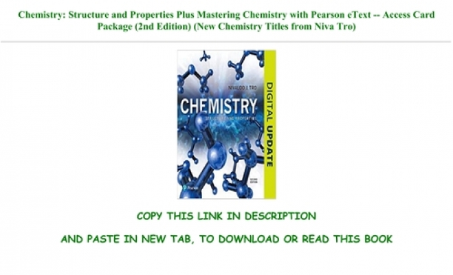 Chemistry Structure And Properties 1ст Edition Pdf Free Download