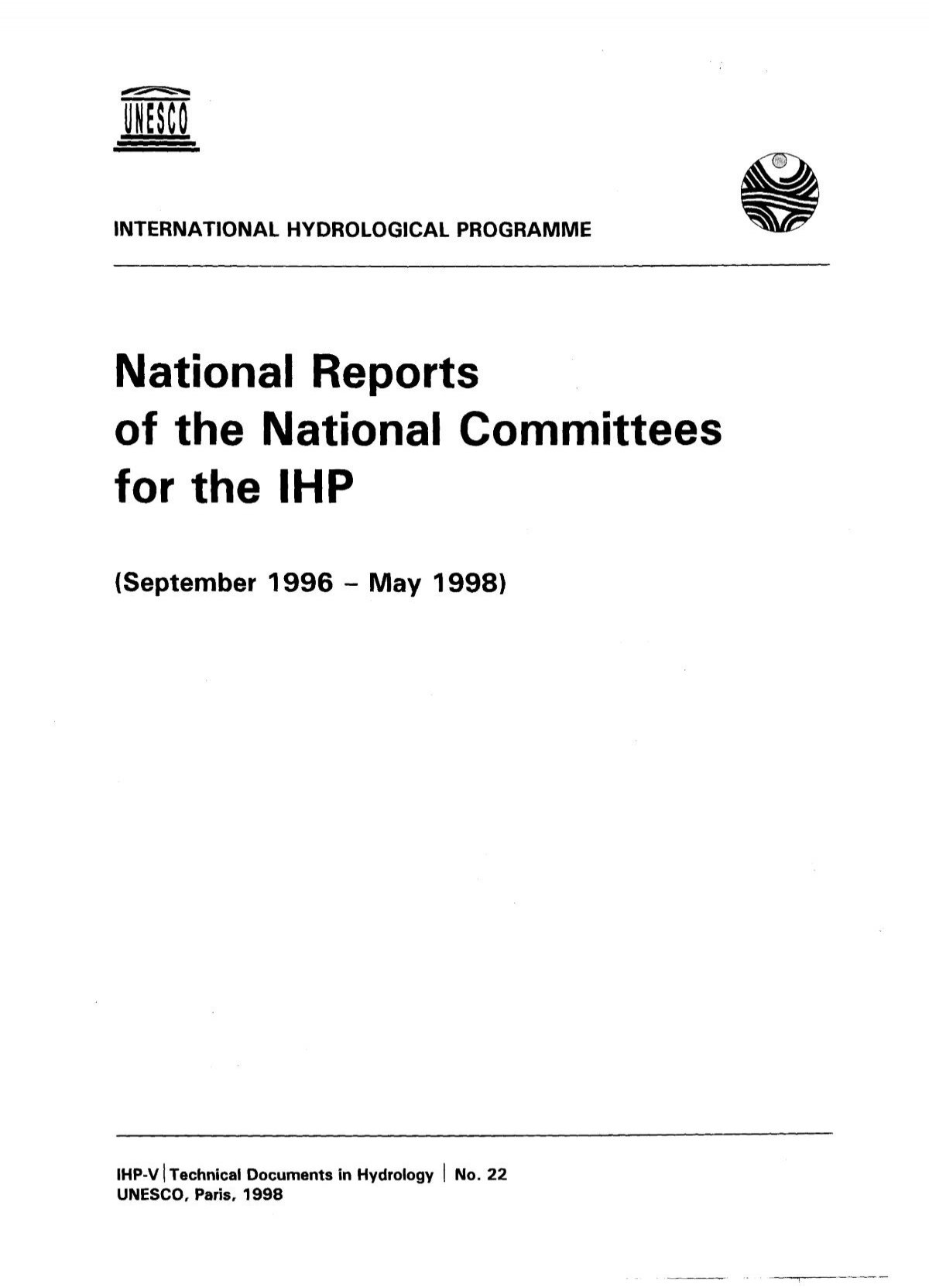 Intergovernmental Hydrological Programme National Committees