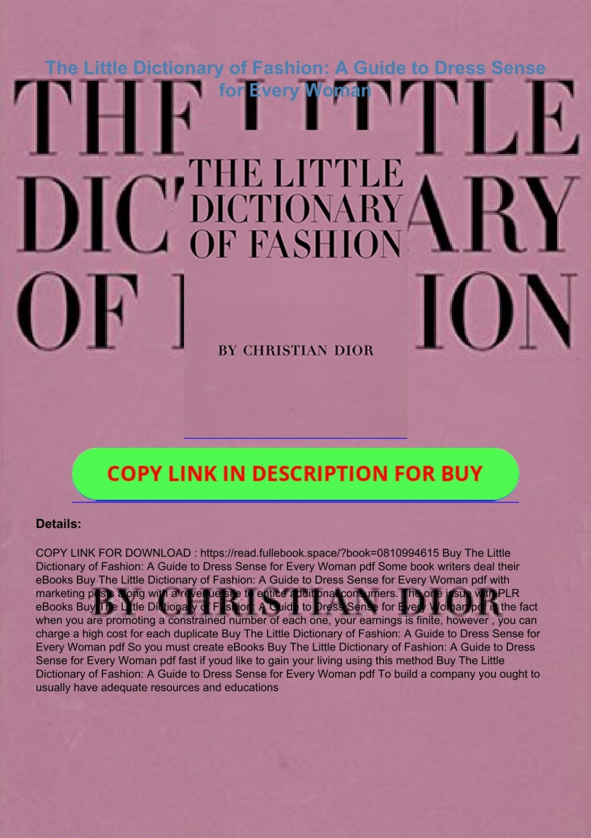 Stream Download Ebook 📖 The Little Book of Chanel (Little Books of  Fashion, 3) PDF eBook by Somw