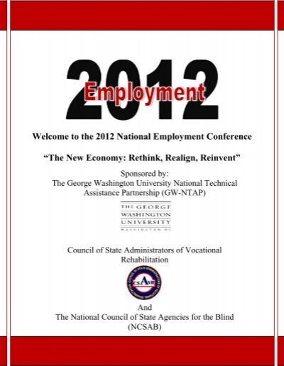 Welcome to the 2012 National Employment Conference ...