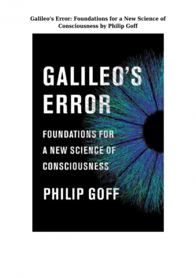 {pdf download} Galileo's Error: Foundations for a New Science of ...