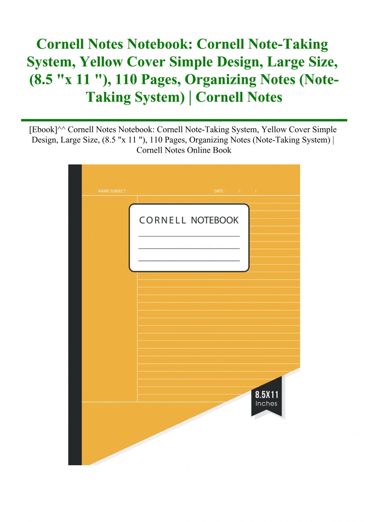 What Are The Four Reasons For Using The Cornell Note Taking System