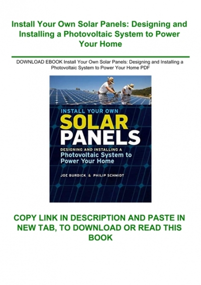 download-ebook-install-your-own-solar-panels-designing-and-installing-a