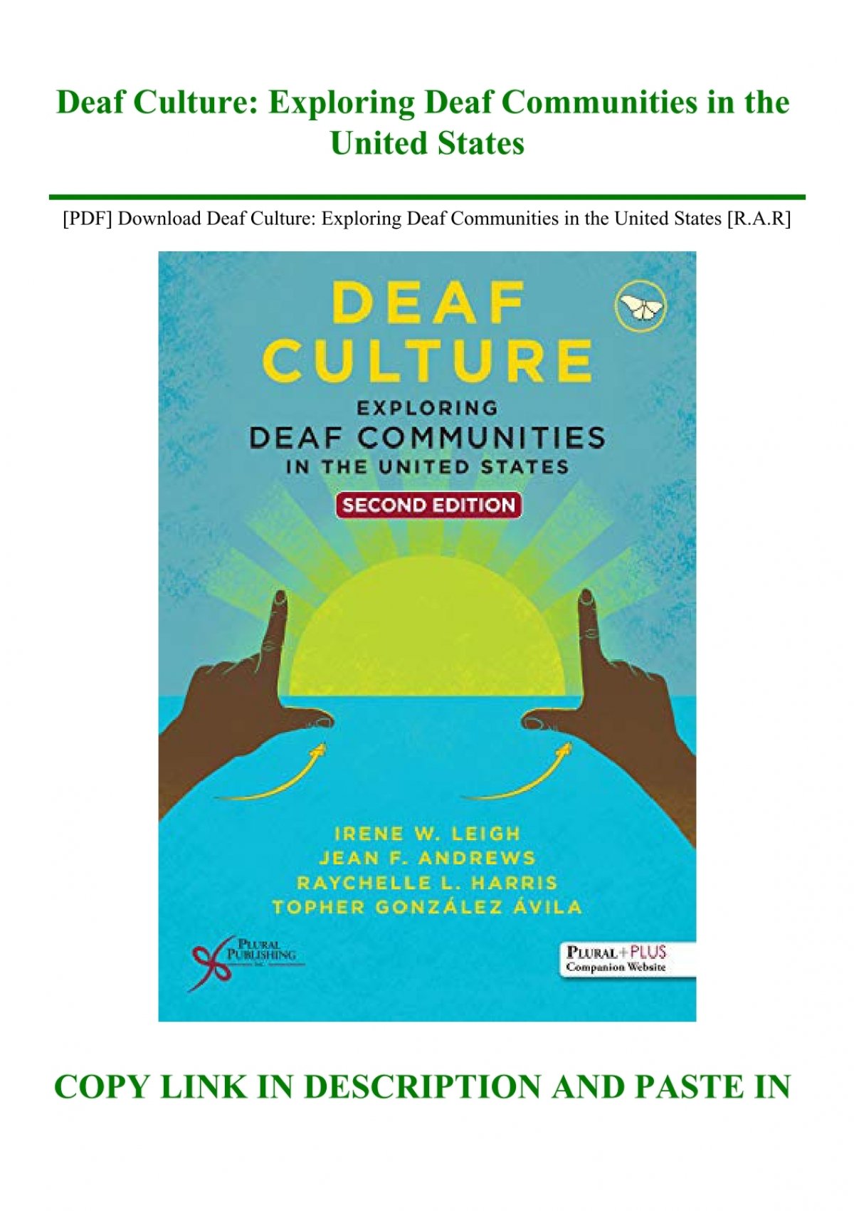 research paper on deaf culture topics