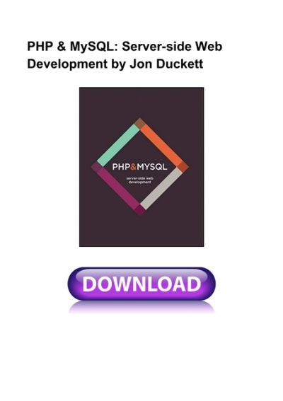jon duckett php and mysql pdf download