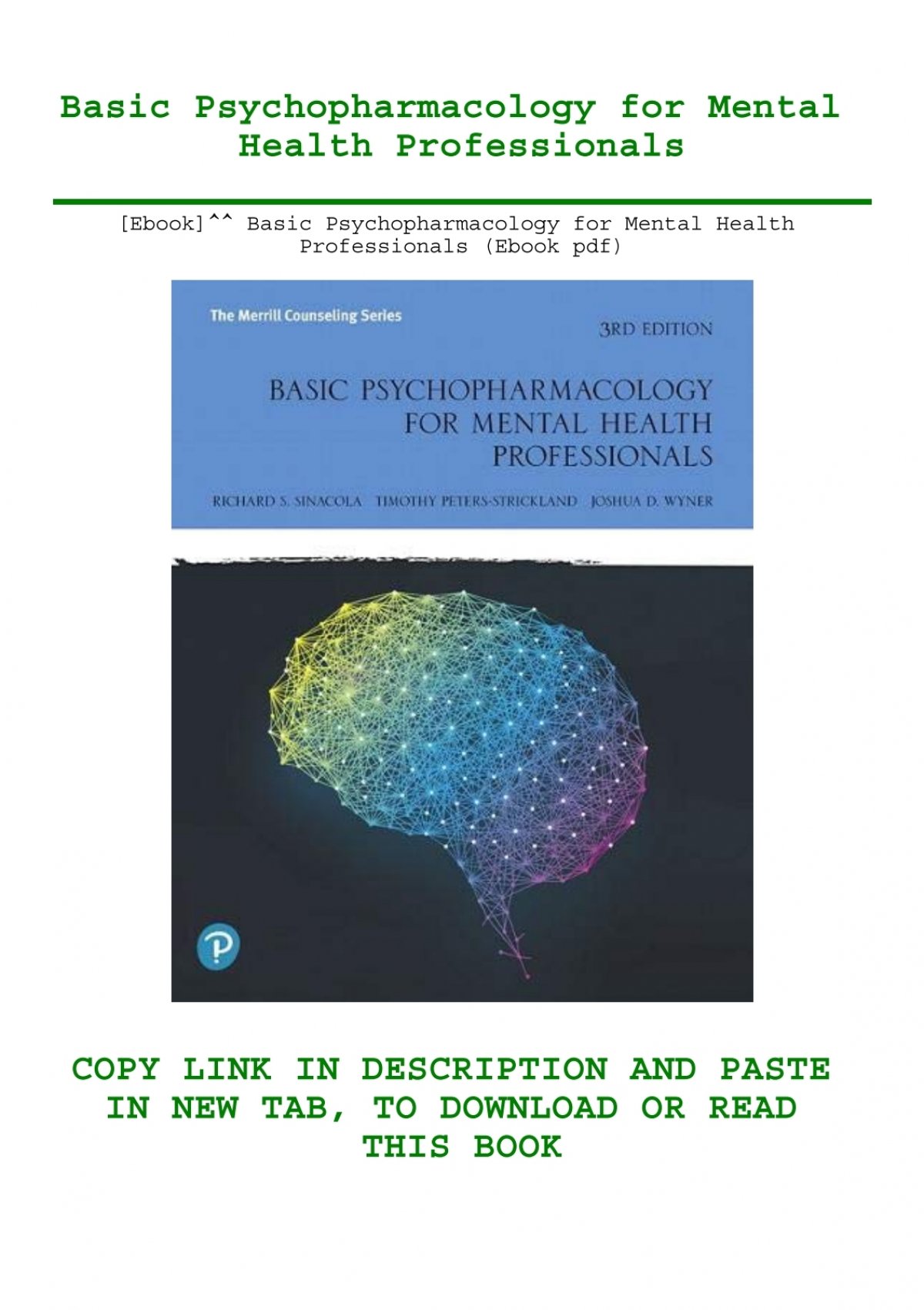 [Ebook]^^ Basic Psychopharmacology for Mental Health Professionals ...