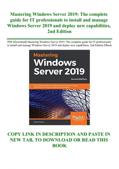PDF [Download] Mastering Windows Server 2019 The complete guide for IT ...