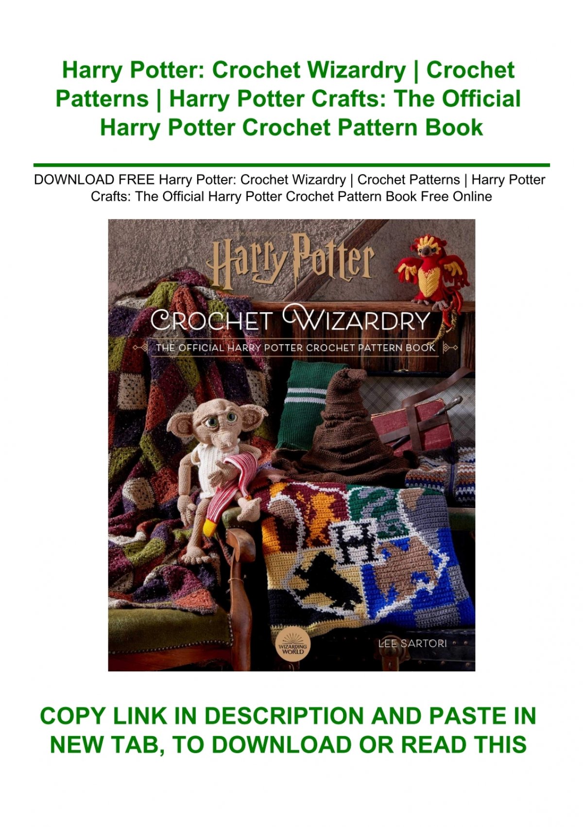 DOWNLOAD FREE Harry Potter Crochet Wizardry Crochet Patterns Harry