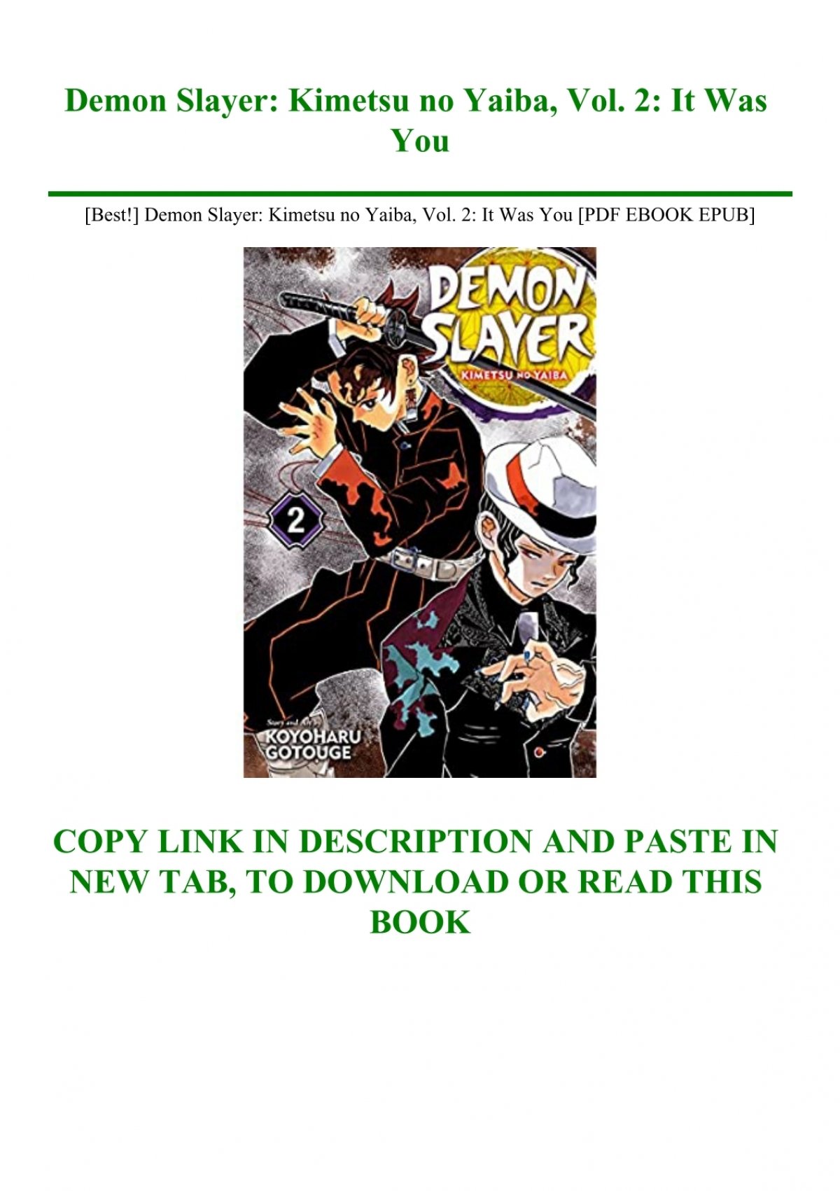 demon slayer volume 1 pdf download
