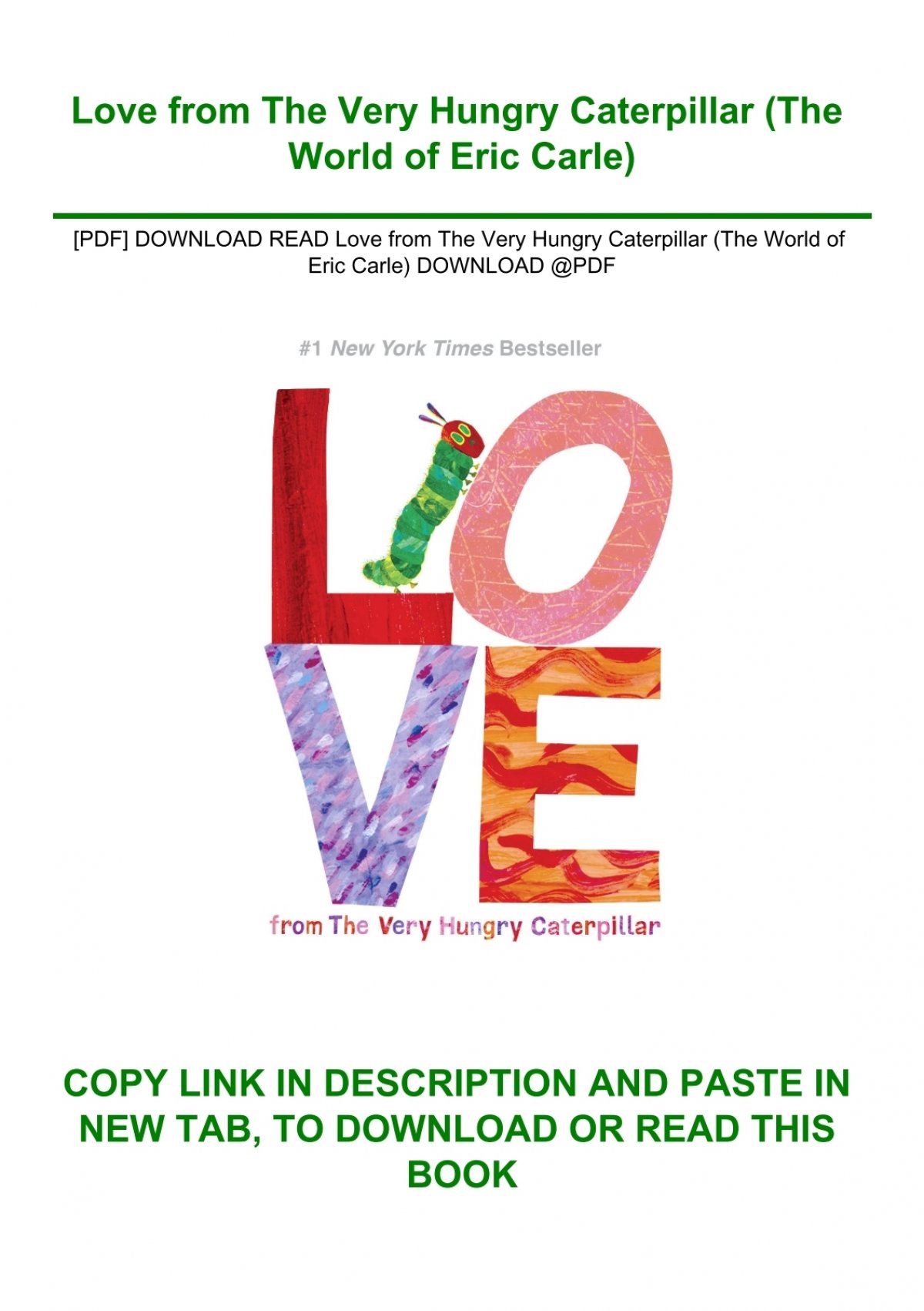 Love from The Very Hungry Caterpillar (The World of Eric Carle