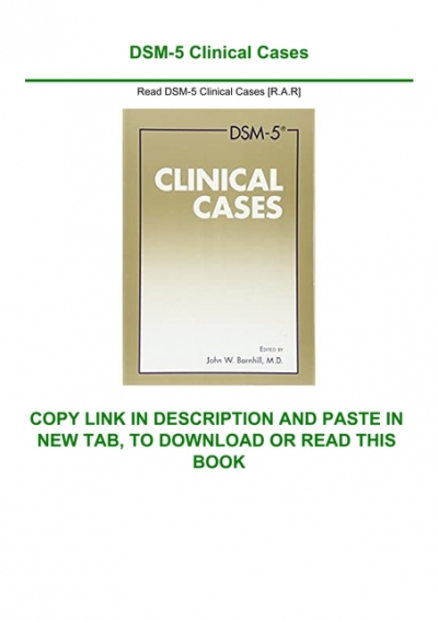 dsm-5 clinical cases pdf download free