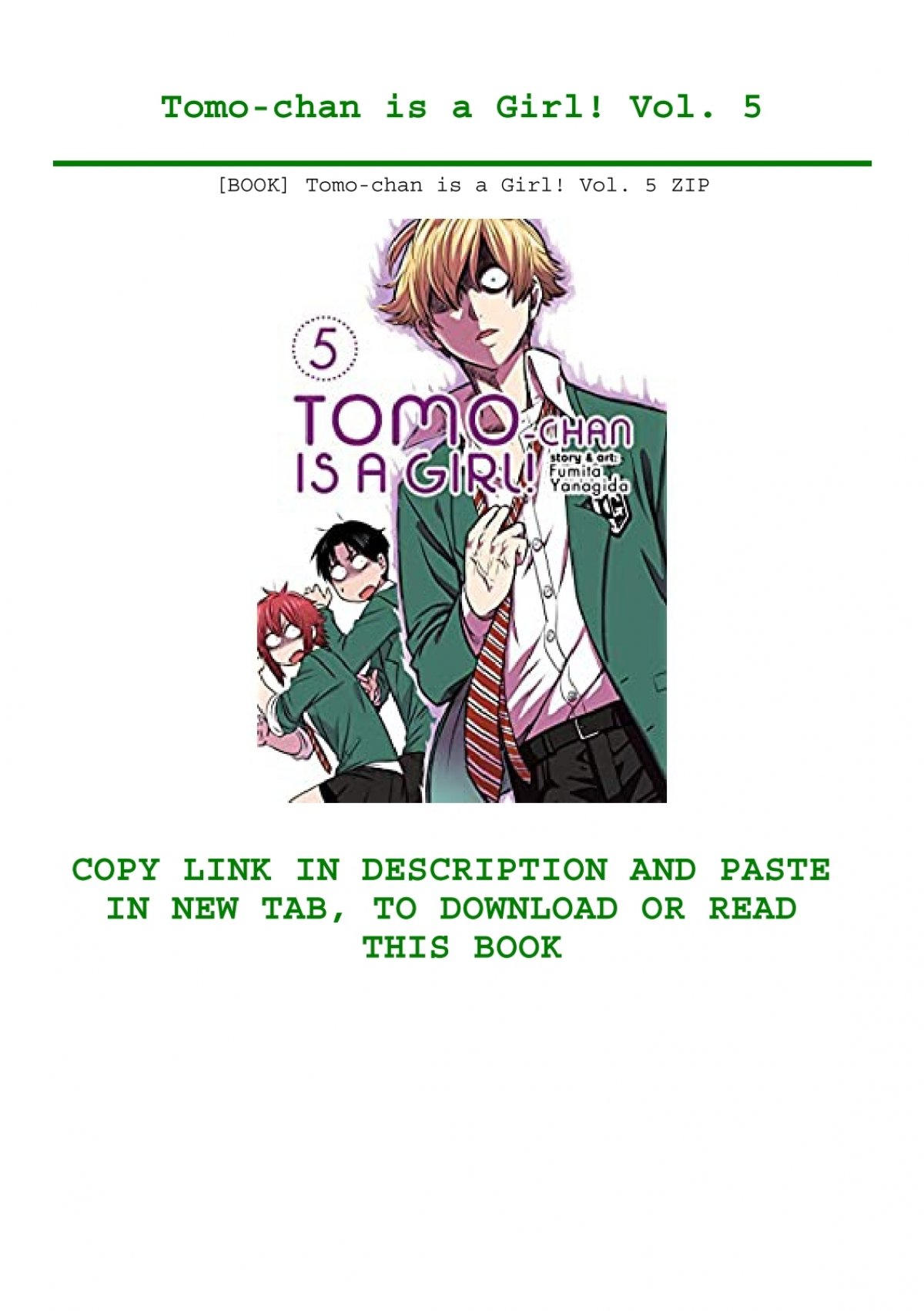 Tomo-chan is a Girl! Vol. 5
