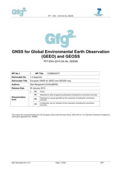 gnss for global environmental earth observation geeo gfg2