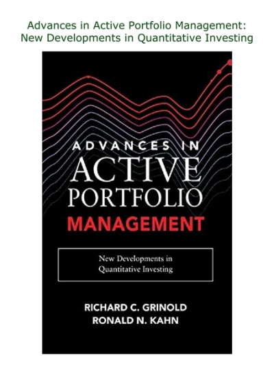 Active portfolio management grinold kahn pdf download wicked whims download