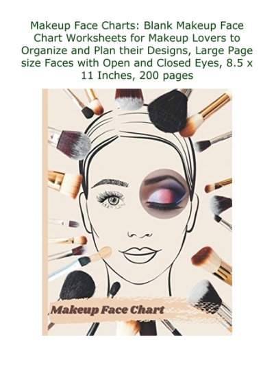 PDF Makeup Face Charts: Blank Makeup Face Chart Worksheets for Makeup ...