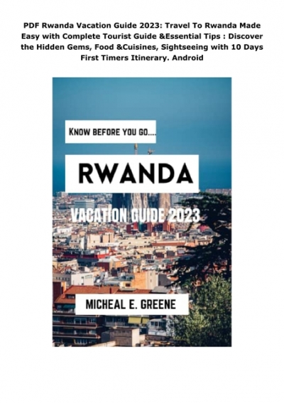 rwanda travel guide pdf