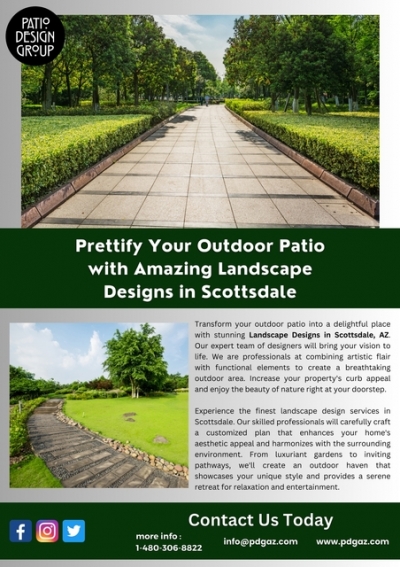 Prettify Your Outdoor Patio with Amazing Landscape Designs in Scottsdale
