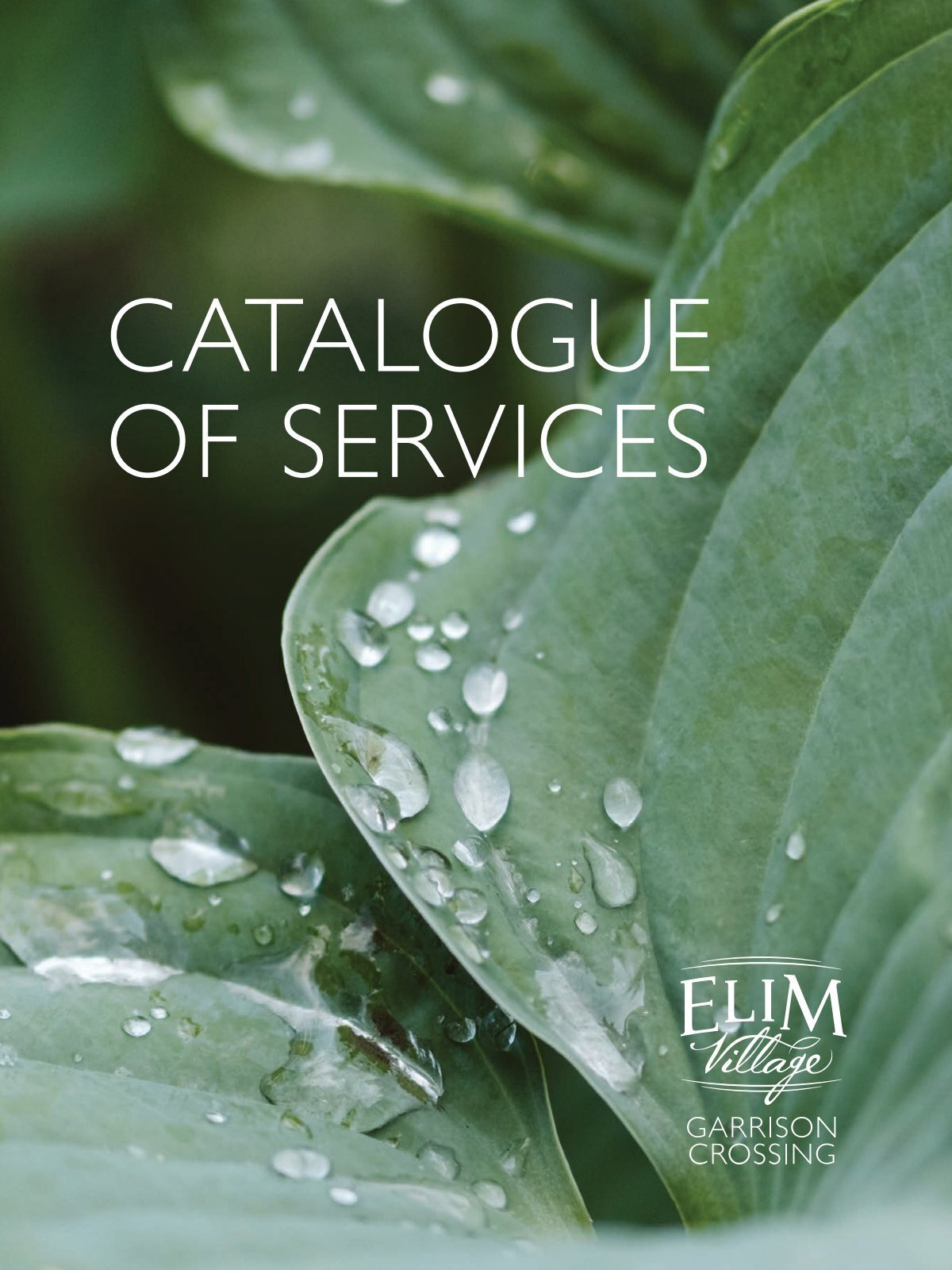 Catalogue of Services for Elim Village Garrison Crossing