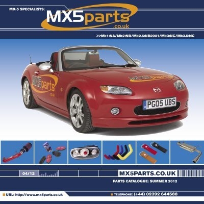 genuine Mazda MX-5 mk3 2005 on Rear number plate light from boot lid MX5 NC