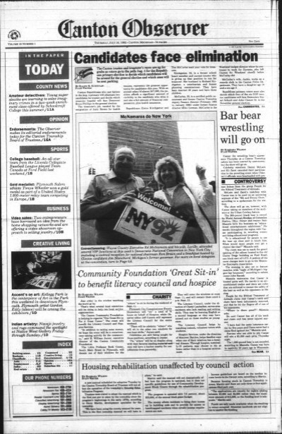 Canton Observer for July 16, 1992 - Canton Public Library