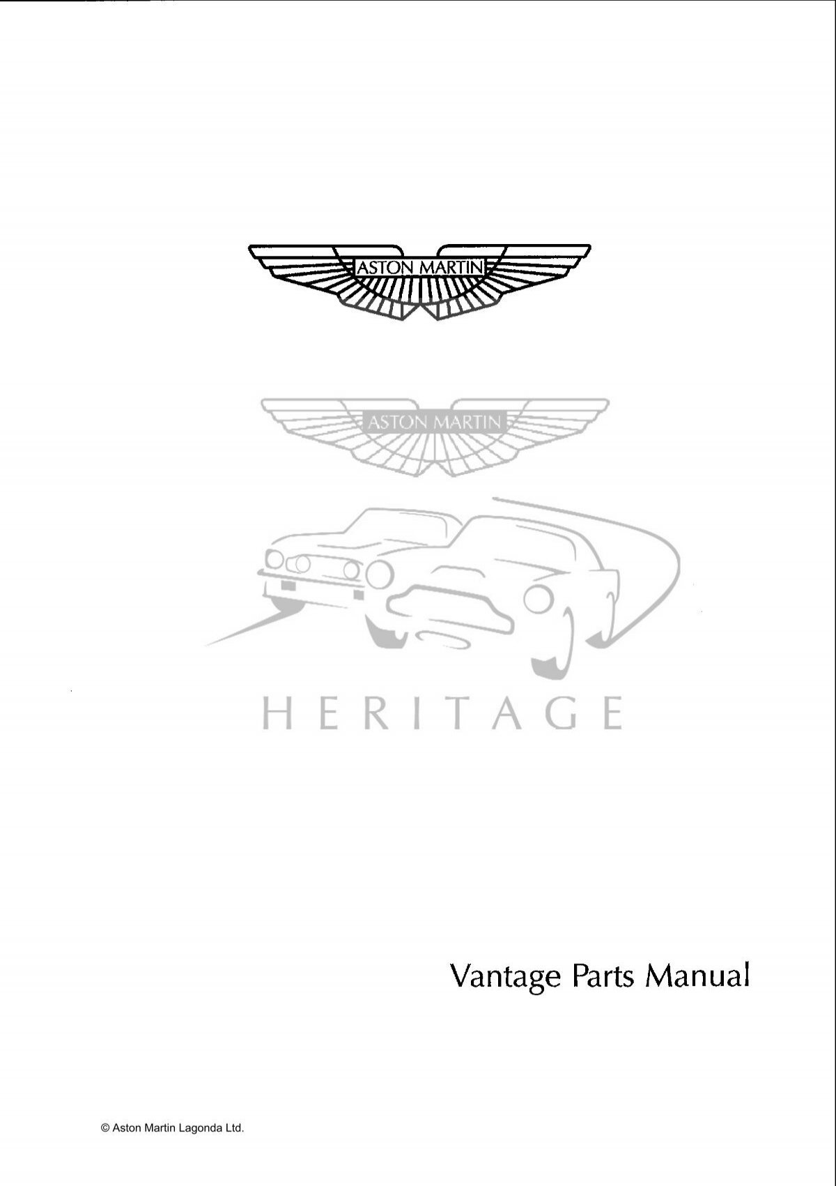 Vantage Parts Manual